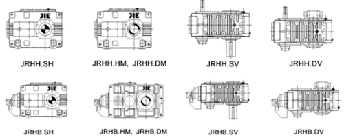 Рис.1. Схема редукторов JRH