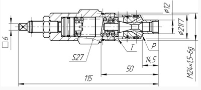 Габаритные и установочные размеры Клапана КПУ-10