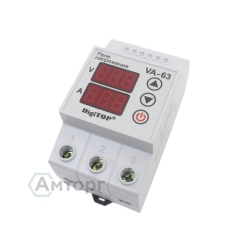 Реле с контролем тока VA-protector 63A
