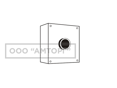 Кнопочный пост металлический BoxМ1-1 фото 1