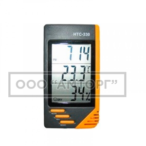 Гигрометр-термометр НТС-330 (с часами) фото 1