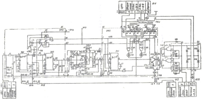 Рис.1.Схема электрическая для усилителя УПД-4-01 Б-12.647.60