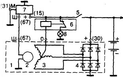 Рис.1. Схема подключения реле РС-702А