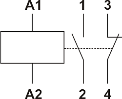 Рис.1. Схема подключения пускателя MCF3 16-11 24V